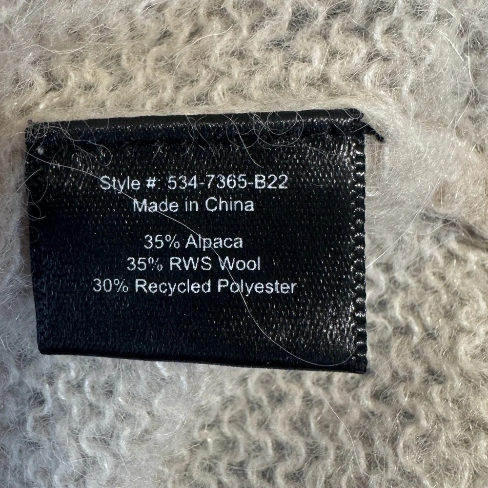 Jenni Kayne Women's Boyfriend Beige Sweater Cardigan Sz S - Picture 9 of 14